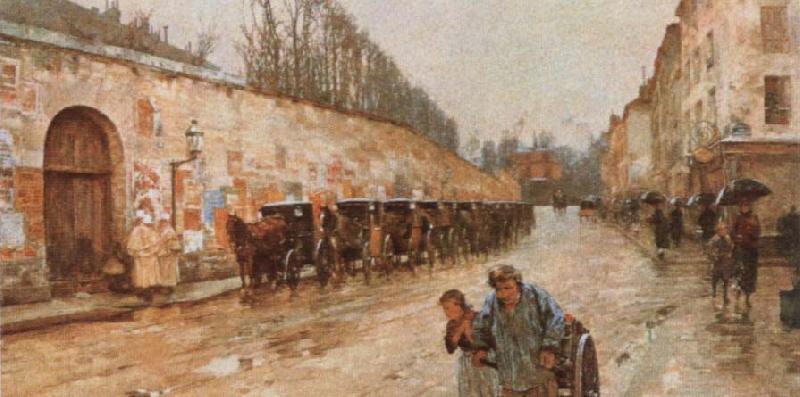 Childe Hassam Une averse oil painting picture
